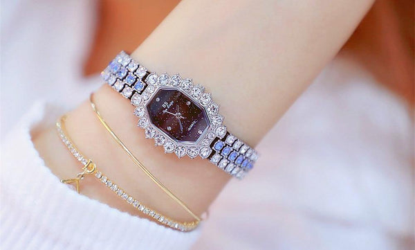 Planet Gates Women Watches Diamond Famous Brand Elegant Dress Quartz Watches Ladies Rhinestone Wristwatch Relogios Femininos
