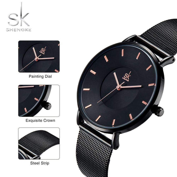 Planet Gates Women Watches High Quality Ultra thin Quartz Watch Woman Elegant Dress Ladies Watch Montre Femme SK
