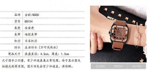 Planet Gates Women Watches Lady Luxury Wristwatches Rubber Silicon Dress Watch Square Quartz Dress Gift Student Clocks