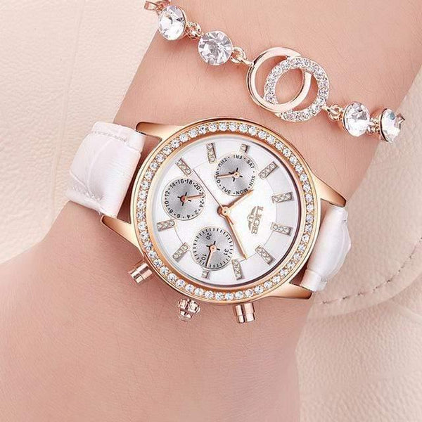 Planet Gates Women Watches Leisure fashion Leather Quartz Ladies Diamond Dress watch Female gift Relogio Feminino+Box