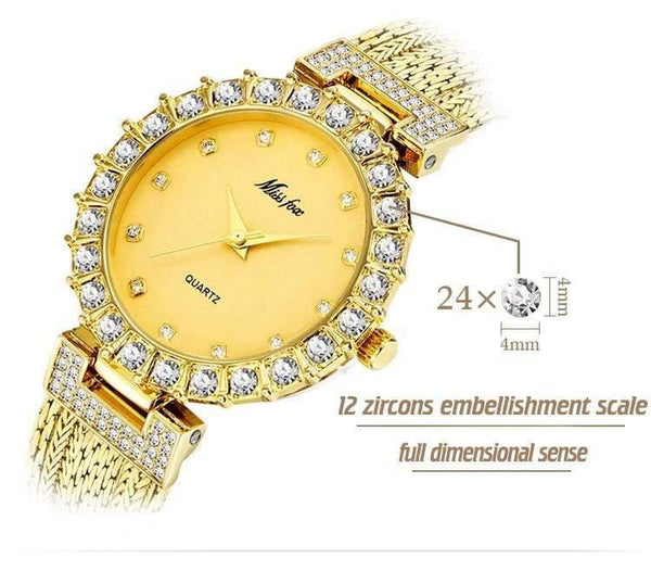 Planet Gates Women Watches Luxury Brand Watch Bracelet Waterproof   Diamond Ladies Wrist Watches For Women Quartz Clock Hours