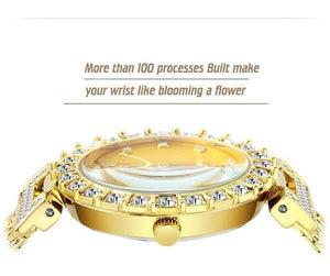 Planet Gates Women Watches Luxury Brand Watch Bracelet Waterproof   Diamond Ladies Wrist Watches For Women Quartz Clock Hours