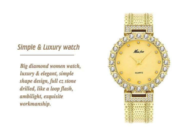 Planet Gates Women Watches Luxury Brand Watch Bracelet Waterproof   Diamond Ladies Wrist Watches For Women Quartz Clock Hours