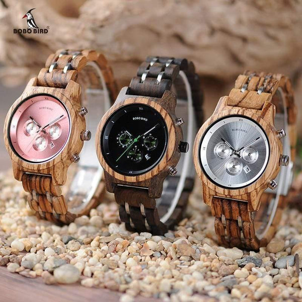 Planet Gates Women Watches Luxury Chronograph Date Quartz Watch Luxury Versatile Ladies Wooden Timepieces Accept Logo Drop Shipping