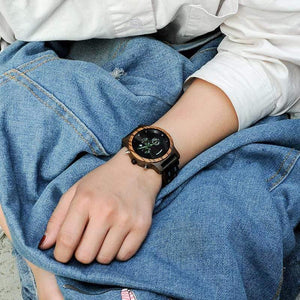 Planet Gates Women Watches Luxury Chronograph Date Quartz Watch Luxury Versatile Ladies Wooden Timepieces Accept Logo Drop Shipping