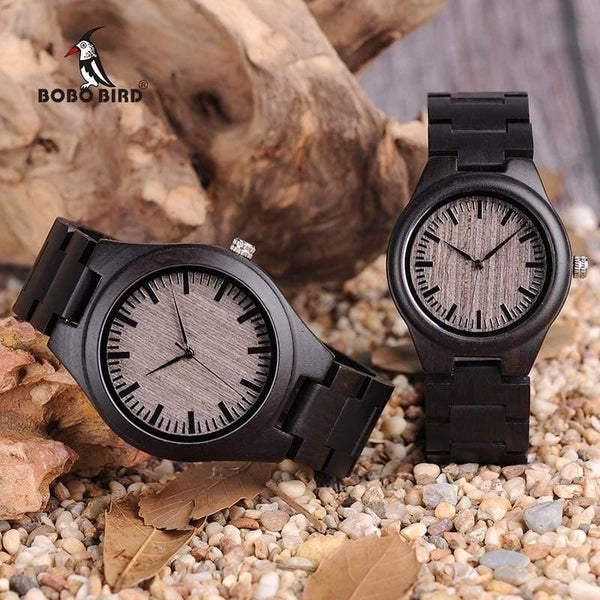Planet Gates Women Watches Men relogio masculino Lover Ebony Wood Quartz Ladies Wristwatch Montre Femme erkek kol saati in Gift Box