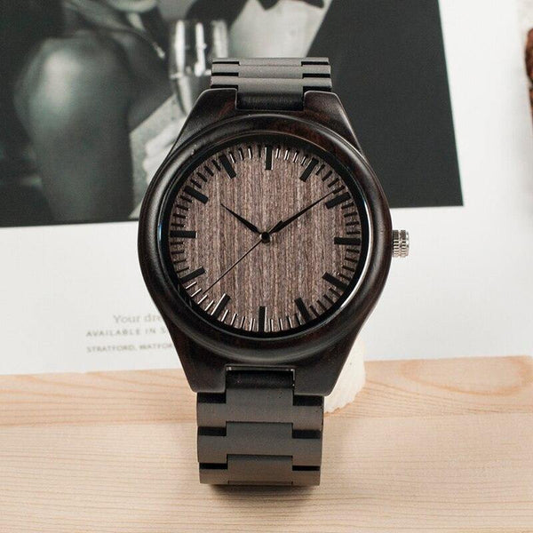 Planet Gates Women Watches Men relogio masculino Lover Ebony Wood Quartz Ladies Wristwatch Montre Femme erkek kol saati in Gift Box