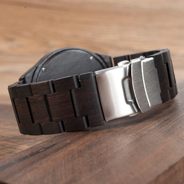Planet Gates Women Watches Men relogio masculino Lover Ebony Wood Quartz Ladies Wristwatch Montre Femme erkek kol saati in Gift Box
