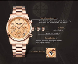 Planet Gates Women Watches Relogio Feminino Fashion Sport Ladies Lovers Watch Clock Top Brand Chronograph Wristwatch 2057