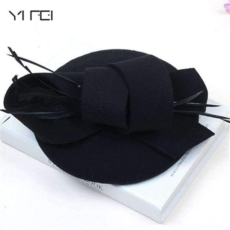 Planet Gates Women Wedding Hats Hair Accessories Fascinator Hat Autumn Winter Hollow Veil Wool Felt Women Fedoras Cocktail Formal Dress Hats