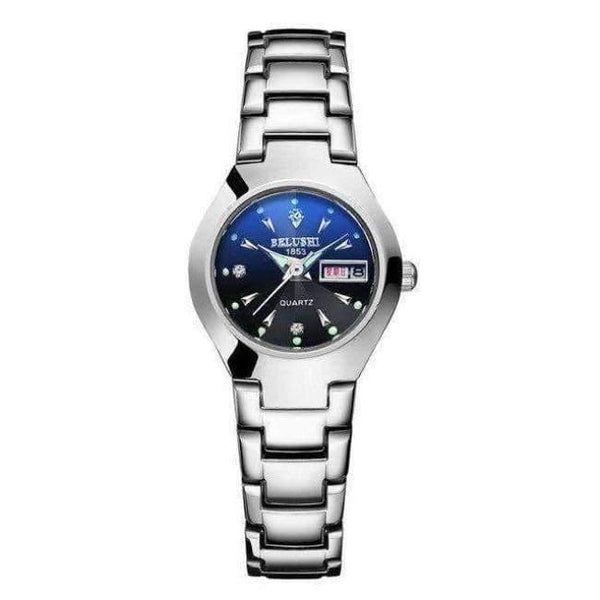 Planet Gates Дамски бяло-черни часовници за двойки 2018 Висококачествен волфрамов стоманен черен ръчен часовник за мъже и жени Гривна Дамски часовник Reloj Hombre Lover Saat