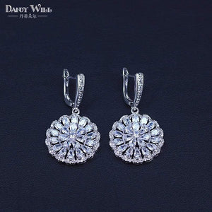 Planet Gates Women White Zircon Silver 925 Jewelry Sets Bracelets Pendant Necklace Rings Earrings With Stones Set Jewelery