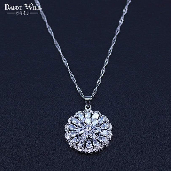 Planet Gates Women White Zircon Silver 925 Jewelry Sets Bracelets Pendant Necklace Rings Earrings With Stones Set Jewelery