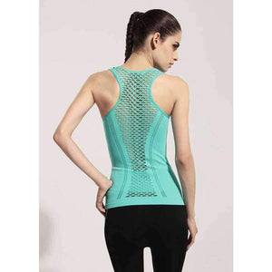 Planet Gates Women Yoga Shirts Mesh Shirt Ladies Fitness Running T Shirt Sleeveless Women Yoga Tops Gym Vest Fitness Sport Shirt