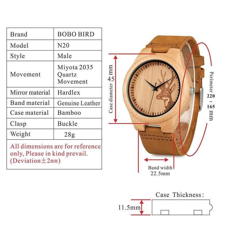 Planet Gates Womens / China Watch Men Elk Deer Head Bamboo Engraving Watches Women with Genuine Leather Lovers' Wristwatches relogio masculino