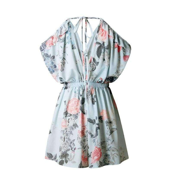 Planet Gates Womens Summer Holiday Mini Playsuit Ladies Jumpsuit Beach Shorts Mini Jumpsuit For Women 2018 Summer