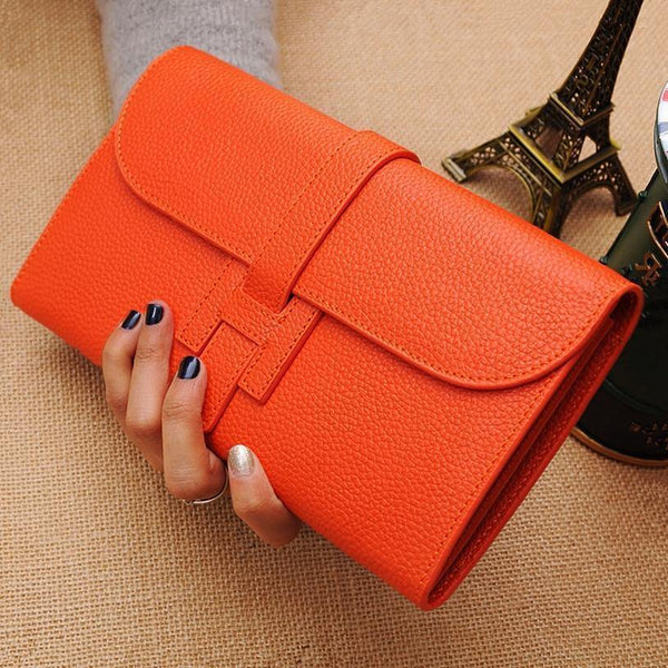 Planet Gates Womens Wallets and Purses Fashion Large Capacity Ladies Purse Cowhide Luxury Handbags Women Bags Designer