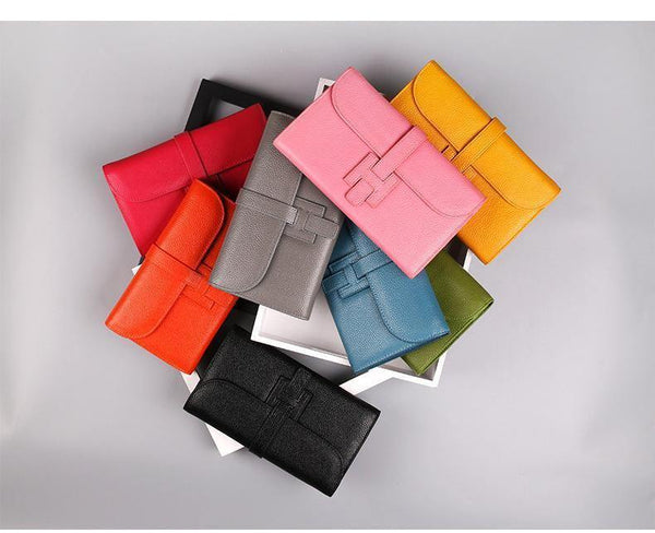 Planet Gates Womens Wallets and Purses Fashion Large Capacity Ladies Purse Cowhide Luxury Handbags Women Bags Designer