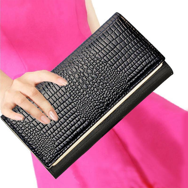 Planet Gates Womens wallets and purses Leather Long Standard with phone Zipper Coin purse Card Holder Ladies Combination Lock Wallet Female