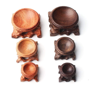 Planet Gates Wood Craft Display Stand Pedestal Base Foundation For Crystal Ball Globe Sphere Ball Egg Cute