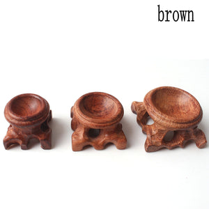 Planet Gates Wood Craft Display Stand Pedestal Base Foundation For Crystal Ball Globe Sphere Ball Egg Cute