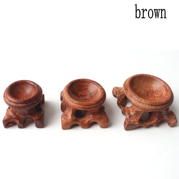 Planet Gates Wood Craft Display Stand Pedestal Base Foundation For Crystal Ball Globe Sphere Ball Egg Cute