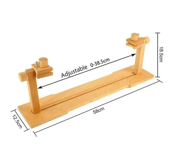 Planet Gates Wood Embroidery Hoop Stand Cross Stitch Embroidery Frame Desk Standing Rack Craft Needlework Art Sewing Home Stitchwork Tools