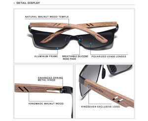 Planet Gates Wood Men Sunglasses Polarized Wooden Sun Glasses for Women Mirror Lens Handmade Fashion UV400 Eyewear Accessories