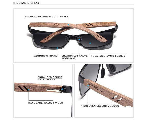 Planet Gates Wood Men Sunglasses Polarized Wooden Sun Glasses for Women Mirror Lens Handmade Fashion UV400 Eyewear Accessories