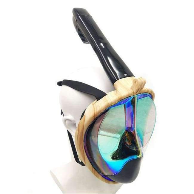 Planet Gates Plated Diving Mask Scuba Mask Underwater Anti Fog Full Face Snorkeling Mask Women Men Swimming Snorkel Diving Equipment