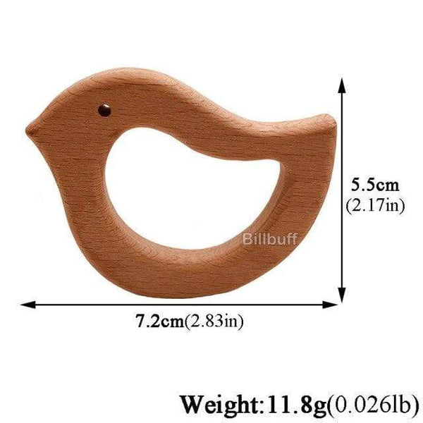 Planet Gates wood teether a Hot Baby Teether Wooden Animal Pacifier Pendant Leaves Beech Squirrel Rodent Baby Gym Accessories Tooth Pendant Nursing Toy Gift