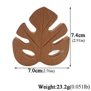 Planet Gates wood teether e Hot Baby Teether Wooden Animal Pacifier Pendant Leaves Beech Squirrel Rodent Baby Gym Accessories Tooth Pendant Nursing Toy Gift