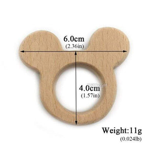 Planet Gates wood teether U Hot Baby Teether Wooden Animal Pacifier Pendant Leaves Beech Squirrel Rodent Baby Gym Accessories Tooth Pendant Nursing Toy Gift