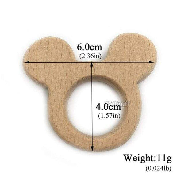 Planet Gates wood teether U Hot Baby Teether Wooden Animal Pacifier Pendant Leaves Beech Squirrel Rodent Baby Gym Accessories Tooth Pendant Nursing Toy Gift