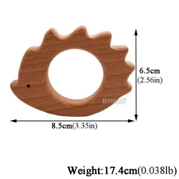 Planet Gates wood teether Z Hot Baby Teether Wooden Animal Pacifier Pendant Leaves Beech Squirrel Rodent Baby Gym Accessories Tooth Pendant Nursing Toy Gift
