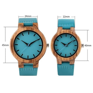 Planet Gates Wood Watch for Men Women Genuine Leather Wristwatch Mens Quartz Watch Elegant Watch Women Best Gifts for Lover