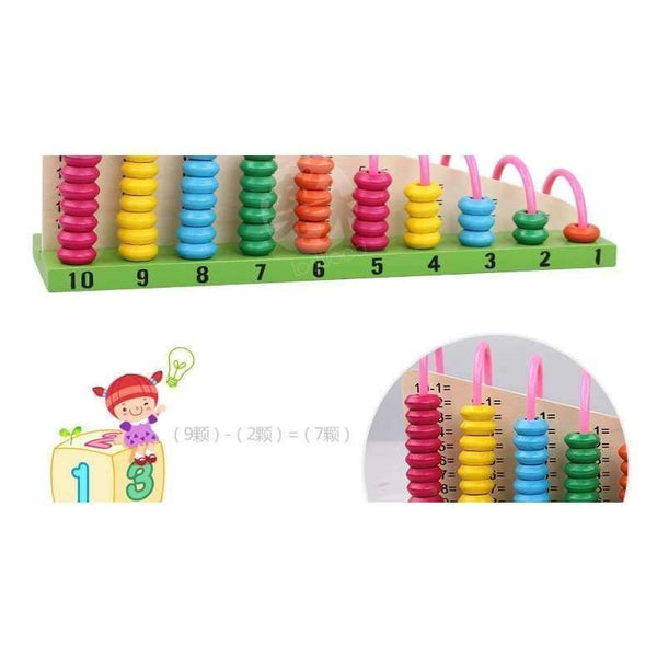 Planet Gates Wooden abacus Baby Math toys Rainbow Bead Classic montessori Mathematic Wooden Toy learning Early educational toy gift