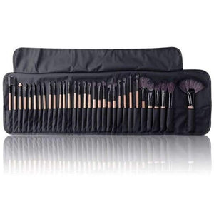 Planet Gates wooden black / China 32Pcs Makeup Brushes Eye Shadows Lipstick Powder Foundation Brushes With Cosmetic Bag pincel Make Up Brushes Kits