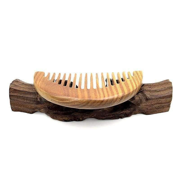Planet Gates Wooden Combs Wide Tooth Green Sandalwood Hairbrushes Antique Hair Care Styling Tools L-K920