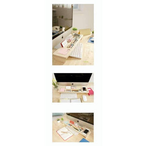 Planet Gates Wooden Desk Organizer Office Stationery Racks Personalized Desktop Pen Office Accessories Organizer Box