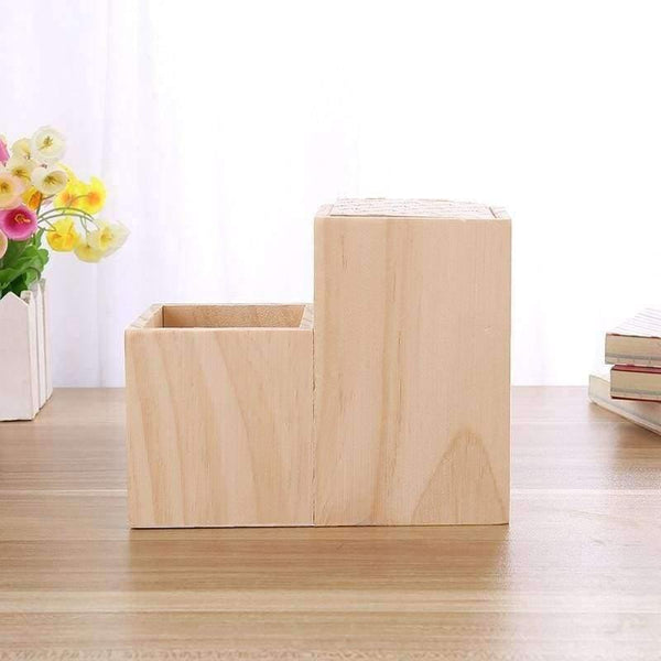 Planet Gates Wooden Pen Holder Kawaii Desk Tidy Organizer Pencil Holder Cute Anime Cartoon Desktop Pen Pot Creative Office Accessories
