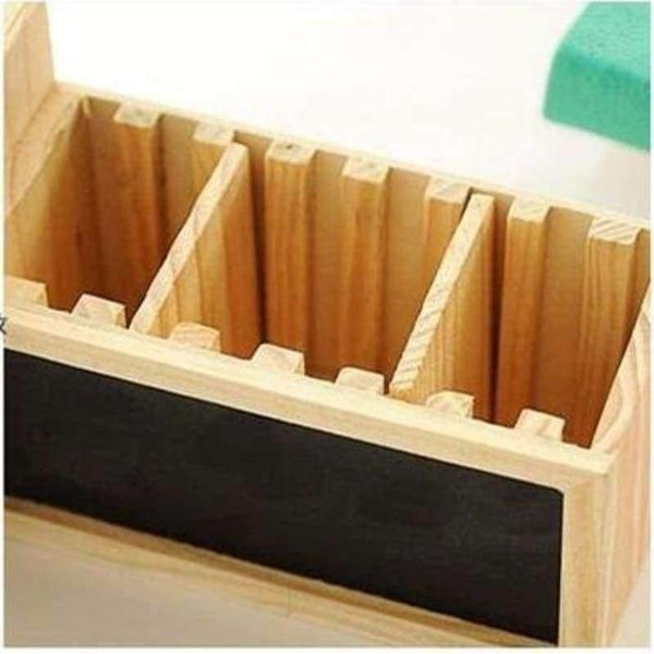 Planet Gates Wooden Pen Holder with Blackboard Cute Desktop Pencil Holder Kawaii Desk Tidy Organizer Pen Pot Creative Office Accessories