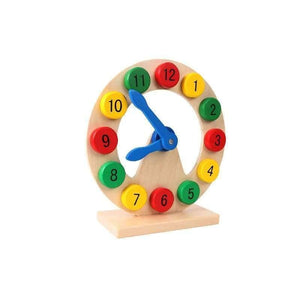 Planet Gates Wooden Toys Learn to Tell Time Wooden Digital Clock Montessori Teaching Aids Kids Baby Early Learning Toys for children