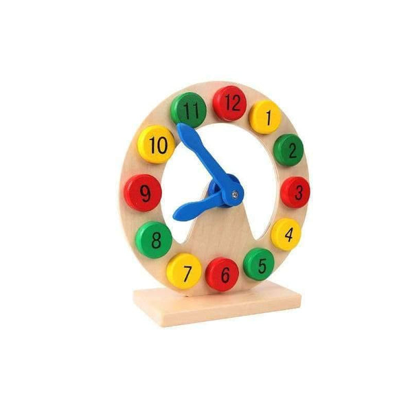Planet Gates Wooden Toys Learn to Tell Time Wooden Digital Clock Montessori Teaching Aids Kids Baby Early Learning Toys for children