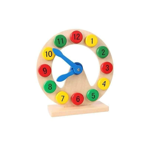 Planet Gates Wooden Toys Learn to Tell Time Wooden Digital Clock Montessori Teaching Aids Kids Baby Early Learning Toys for children