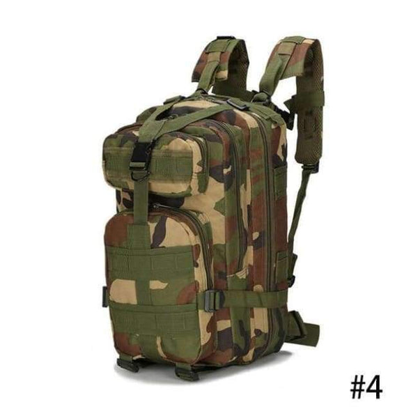 Planet Gates Woodland camouflage Outdoor Backpack Military Tactical Wear-resisting Travel Camping Hiking Practical Pack Camouflage Airsoft Hunting Bag JC