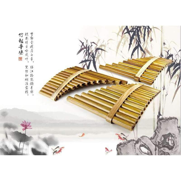 Planet Gates Woodwind  bignner Pan Flute 15 Pipes Handmade Bamboo Flauta pan pipes Handmade Panflutes Flauta Musical Instruments