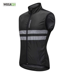Planet Gates WOSAWE Reflective Cycling Vests Sleeveless Windproof Shirts MTB Road Bike Bicycle Jersey Top Cycle Clothing Wind Coat