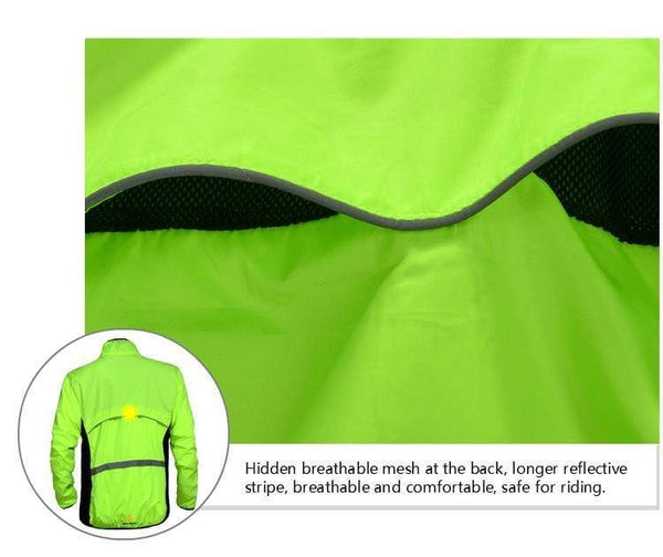 Planet Gates WOSAWE Windproof Cycling Jackets Men Women Riding Waterproof Bicycle Clothing Bike Long Sleeve Jerseys Sleeveless Vest Wind Coat