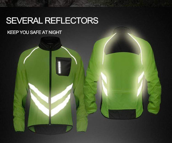 Planet Gates WOSAWE Windproof Cycling Jackets Men Women Riding Waterproof Bicycle Clothing Bike Long Sleeve Jerseys Sleeveless Vest Wind Coat